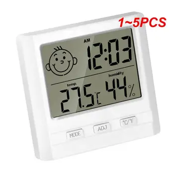 1 ~ 5ШТ Комнатный термометр, бытовой мини-индикатор температуры воздуха, ЖК-цифровые большие цифры для офиса, спальни