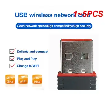 1 ~ 5ШТ Мини-WiFi адаптер 150 м USB WiFi антенна Drahtlose Компьютер Netzwerk Karte 802.11n/ g/b LAN + Антенна-fi адаптер