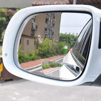 1 пара универсальных автомобильных зеркал на дверях, полезных безопасных автомобильных боковых зеркал, наклеиваемых на зеркала со слепыми зонами, автомобильных зеркал со слепыми зонами