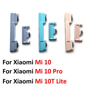 10 шт./лот Новая кнопка включения + клавиша боковой кнопки регулировки громкости для ремонта запасных частей Xiaomi Mi 10 Pro/Mi 10T lite
