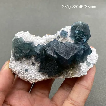 100% Натуральный образец минерала Внутренняя Монголия синий флюорит Скопление камней и кристаллов Целебный кристалл Бесплатная доставка