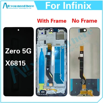 100% Тест AAA для Infinix Zero 5G X6815 ЖК-дисплей с сенсорным экраном, дигитайзер в сборе, Замена запчастей