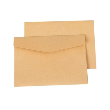 100ШТ классических мини-бумажных конвертов из крафт-заготовок, конверт для приглашения на свадьбу 105 X 70 мм