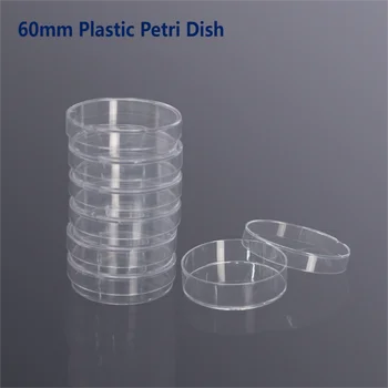 10ШТ 60 90 150 мм Пластиковые стерильные чашки Петри Чашка для культивирования бактерий чашка для культивирования клеток Посуда для школьных биологических экспериментов