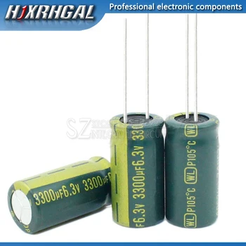 10шт Алюминиевый электролитический конденсатор 3300uF 6.3 V 10* 20 Электролитический конденсатор hjxrhgal