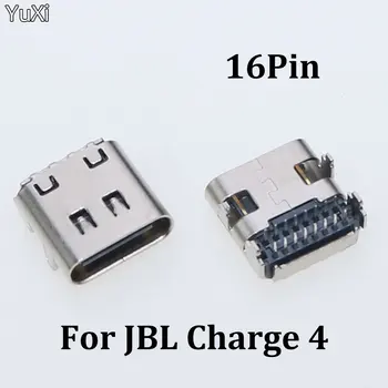 10шт Разъем USB 3.1 Type C С 16-Контактными Сквозными Отверстиями Под Прямым Углом На Печатной Плате Розетка Для Разъема JBL Charge 4