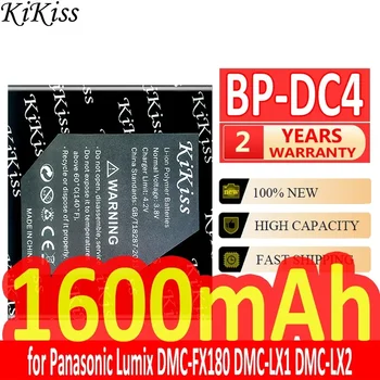 1600 мАч KiKiss Мощный Аккумулятор BP-DC4 BPDC4 для Panasonic Lumix DMC-FX180 DMC-LX1 DMC-LX2 LX3 FS1 FS2 FX01 FX07