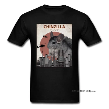 1988 Мужская футболка Chinzilla Giant Chinchilla Monster, Футболка Destroy The World Rat, Черные Футболки, Потрясающий Подарок На День Рождения, Одежда XS