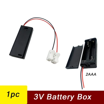 1pc 3V Батарейный Блок для 2XAAA Train Sand Table LED Light Трансформация Модели Проводки для изготовления Модели DIY Без Smd Света