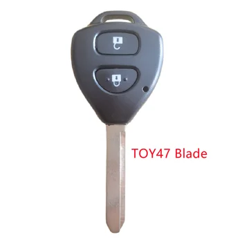 1шт 2 Кнопки Дистанционного Управления Ключом Оболочки Чехол для Toyota Corolla с TOY47 Неразрезанным Лезвием Замена Ключа Автомобиля