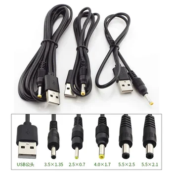 1шт штекер USB A для подключения к постоянному току 2,5 3,5 1,35 4,0 1,7 5,5 2,1 5,5 2,5 мм Штекер питания типа A удлинительный кабель соединительные шнуры