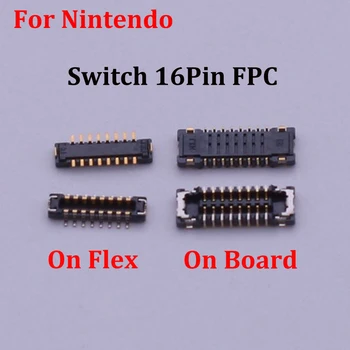 2 шт. Оригинальный новый для Nintendo Switch картридер памяти Micro SD/TF разъем FPC на материнской плате 16pin