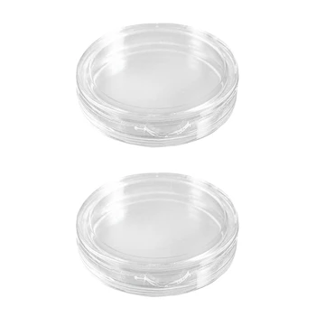 20 шт. Маленькие круглые прозрачные пластиковые капсулы для монет 22 мм