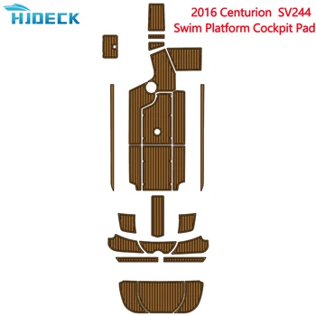 2016 Centurion SV244 Плавательная платформа Кокпит Коврик Лодка EVA Пена Палуба из искусственного Тика Напольные Тяговые коврики Палуба Яхты Настраиваемые
