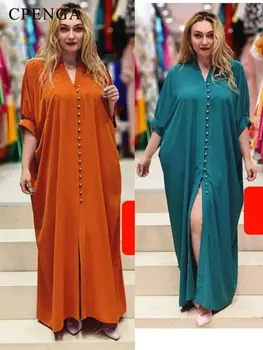 2023 New In Africam Maxi Dress for Women Элегантное Женское Вечернее Платье Мусульманской Абаи Кафтан Плюс Размер Шифоновой Одежды