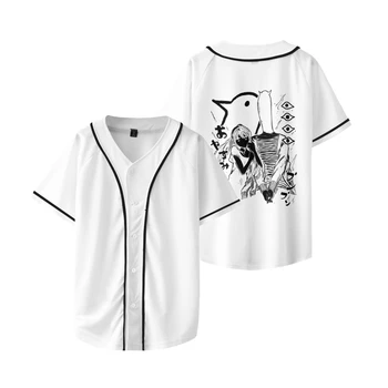 2023 Бейсбольная рубашка Oyasumi Goodnight Punpun, футболка Унисекс с коротким рукавом, Повседневная Уличная Женская Мужская одежда