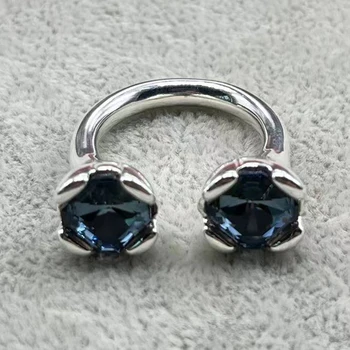 2023 Год - 50 последних бестселлеров, модные очаровательные кольца с синими драгоценными камнями, подходящие для романтических ювелирных подарков в Европе и Америке