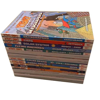 25 книг / комплект Английские научные комиксы Растения Животные Просвещение для детей младшего школьного возраста Сборник рассказов с картинками