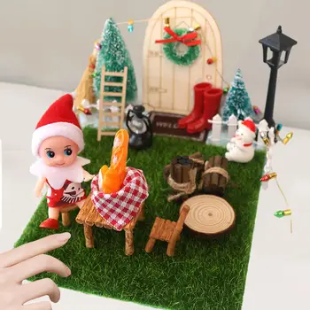 28 шт. Рождественские миниатюрные декорации для микро-ландшафта Fairy Garden