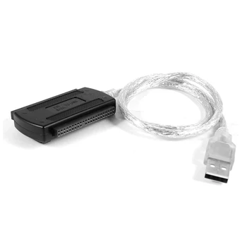 2X PC USB 2.0-SATA IDE 40-контактный кабель-адаптер для жесткого диска 2.5 3.5