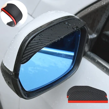 2ШТ Автомобильное Зеркало Заднего Вида Дождь Брови Козырек Из Углеродного Волокна Сбоку для Renault Duster Kia K5 Ix35 Автомобильные Ветрозащитные Экраны K5 Dl3 Rav4 Xa50