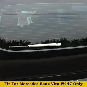 2ШТ Серебристый Яркий стиль экстерьера для Mercedes-Benz Vito W447 2014-2018 ABS Отделка крышки стеклоочистителя заднего стекла