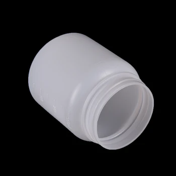 300 мл Прозрачная пластиковая бутылка для образцов химических реагентов цилиндрической формы для хранения, 1 шт