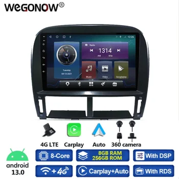 360 Панорамная Камера Carplay 8G + 256G Android 13,0 Автомобильный DVD-плеер GPS карта WIFI Bluetooth 5,0 RDS Радио Для Lexus LS430 2003-2006