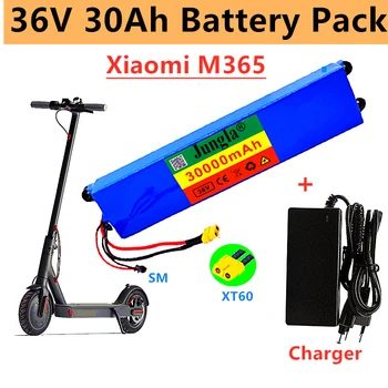 36V 30Ah 18650 Литиевый аккумулятор 10S3P 30000mAh 250W-500W Dezelfde Poort 42V Elektrische scooter M365 Ebike Power Batterij Met Bms