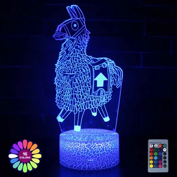 3D Иллюзионная лампа Шаблоны настройки игры Светодиодный ночник Геймерское украшение Настольная лампа Декор игровой комнаты для мальчиков и девочек Подарки на день рождения
