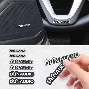 5шт/10шт высококачественный металлический логотип Dynaudio автомобильный динамик Hi-Fi, значок аудиоколонки, наклейка с эмблемой, аксессуары для автостайлинга