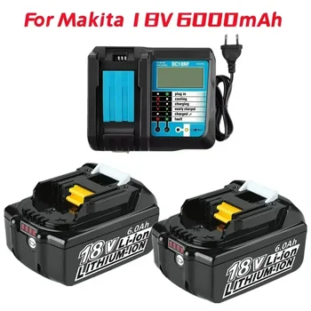 6000 мАч BL1860 Сменный аккумулятор для 18V Makita Battery, Литий-ионный аккумулятор для Makita 18v battery BL1840 Bl1830 Bl1850