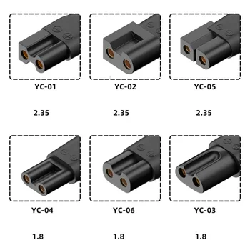6шт Адаптер USB Type C Convetor для бритья Адаптер питания для универсальных электрических триммеров для волос и бороды