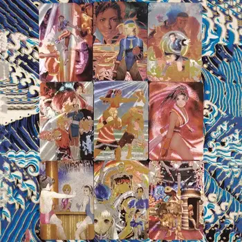9 шт. /компл. Kof Kawaii Shunrei Самодельные Игровые персонажи аниме в японском стиле Классической серии, Коллекционная карточка с грубой флэш-памяткой, Подарочная игрушка