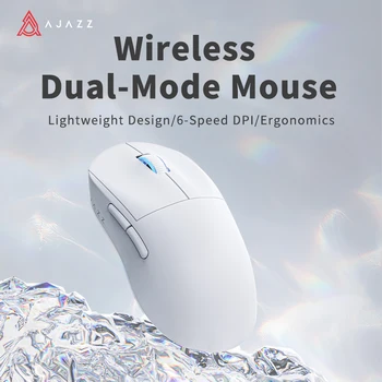 Ajazz НОВАЯ беспроводная мышь AJ199 MC 2,4 ГГц + проводная игровая мышь PAW3395 для игрового портативного ПК Оптическая