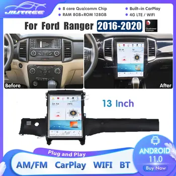 Android 11 Qualcomm 665 128G Tesla Экранный Радиоприемник Для Ford Ranger 2016-2020 GPS Navi Аудио Стерео Видеоплеер Головное Устройство