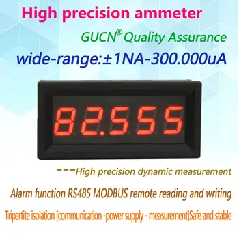 BY539A 5-битный микроамперный высокоточный цифровой амперметр Guichen ± 1NA - ± 300UA Связь RS485