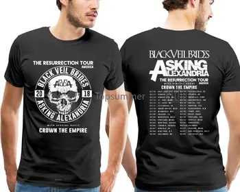 Black Veil Brides & Asking Alexandria Tour 2018 Футболка мужская S 4Xl