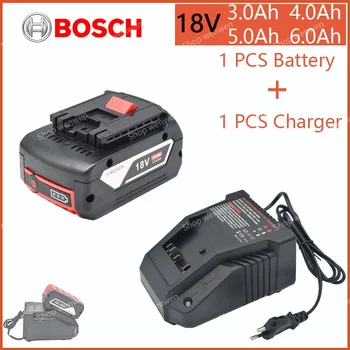 Bosch 18V 6.0AH/5.0AH / 4.0AH/ 3.0AH Литий-ионная Аккумуляторная Батарея Резервного копирования Портативная Замена BAT618 BAT609 3601H61S10 и т. Д