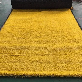 Dasli03 Высококачественный длинный плюшевый ковер желтого цвета для спальни и гостиной