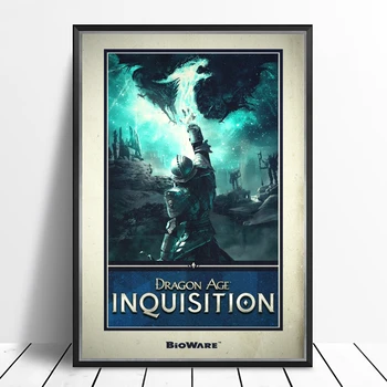 Dragon Age Инквизиция Видеоигра Холст Плакат Домашняя Настенная Живопись Украшение (Без Рамки)