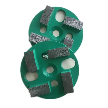 GD07 Чрезвычайно прочный шлифовальный диск для бетонного пола, 4-дюймовый круг грубой заточки с четырьмя абразивными брусками, скрепленными металлом, 12ШТ