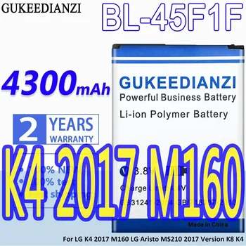 GUKEEDIANZI 4300 мАч BL-45F1F Аккумулятор для Телефона LG K4 2017 Версия M160 для Aristo MS210 K8 Сменная Аккумуляторная Батарея
