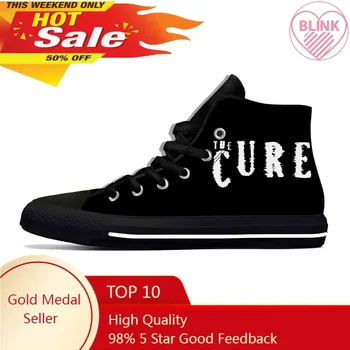 Hot Cure Music, рок-группа Robert Smith, Модная повседневная тканевая обувь с высоким берцем, легкие дышащие мужские и женские кроссовки с 3D принтом.