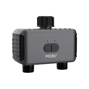 MOES Bluetooth Умный садовый спринклерный таймер подачи воды 2-полосная система задержки дождя Фильтр-мойка Программируемый контроллер автоматического полива