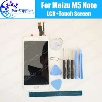 Meizu M5 Note ЖК-дисплей + Сенсорный экран 100% Оригинальный ЖК-Дигитайзер Замена Стеклянной Панели Для Meizu M5 Note + инструменты + клей