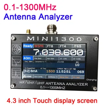 Mini1300 ОТ 0,1 До 1300 МГц HF VHF UHF ANT SWR Антенный Анализатор С полнодиапазонным 4,3 дюймовым сенсорным дисплеем векторный измеритель 2019