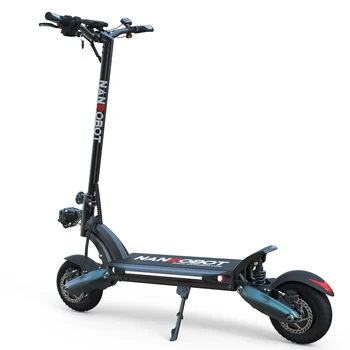 Nanrobot электрический скутер D6 + взрослый скутер Для бездорожья С Шинами, Самый быстрый Двухмоторный Дисковый Тормоз мощностью 2000 Вт для взрослых
