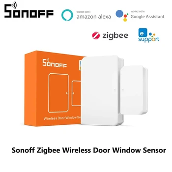 SONOFF SNZB-04 Zigbee 3.0 Самодельный Дверной Датчик Открытия / Закрытия двери Через приложение eWeLink Требуется ZBBridge Совместимость С Alexa Google Home