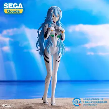 Sega SPM Rei Ayanami Long Hair Версия (повторный запуск) Neon Genesis Evangelion: 3,0 + 1,0 Трижды за раз, ПВХ 21 см Фигурка, модель игрушки